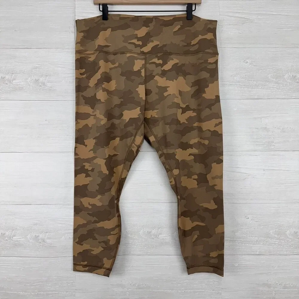 Lululemon Align High-Rise Pant Legging Size 20‎ Heritage 365 Camo Beige Athletic